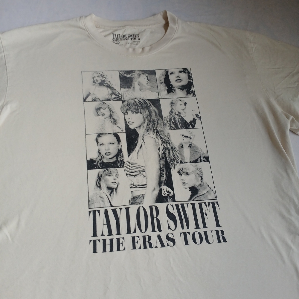 Taylor Swift‎ Era Tour T Shirt 3x Womens Cream Graphic Print Swiftie Festival